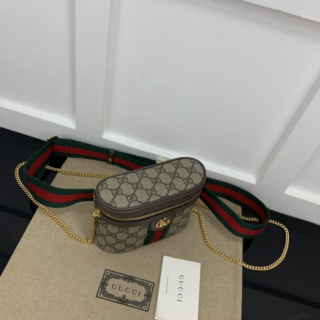 Gucci Ophidia Gg Belt Bag Beige And Ebony Supreme