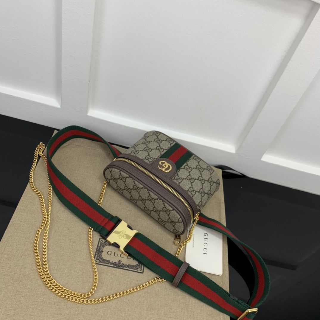 Gucci Ophidia Gg Belt Bag Beige And Ebony Supreme