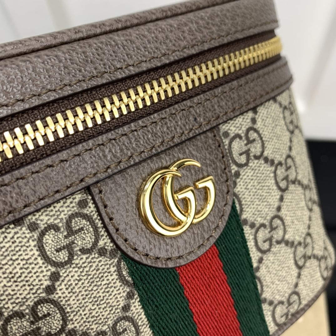 Gucci Ophidia Gg Belt Bag Beige And Ebony Supreme