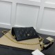 Gucci Gg Matelassé Small Bag Black Leather