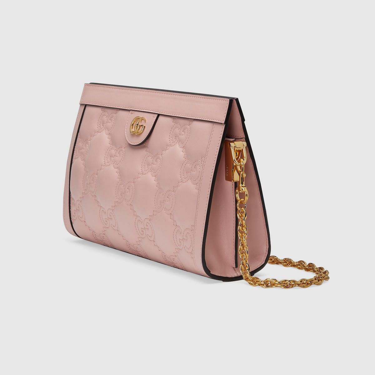 Gucci Gg Matelassé Small Bag Pink Leather