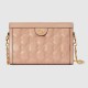 Gucci Gg Matelassé Small Bag Rose Beige Leather