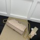 Gucci Gg Matelassé Small Bag Rose Beige Leather