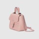 Gucci Gg Marmont Mini Top Handle Bag Light Pink Leather