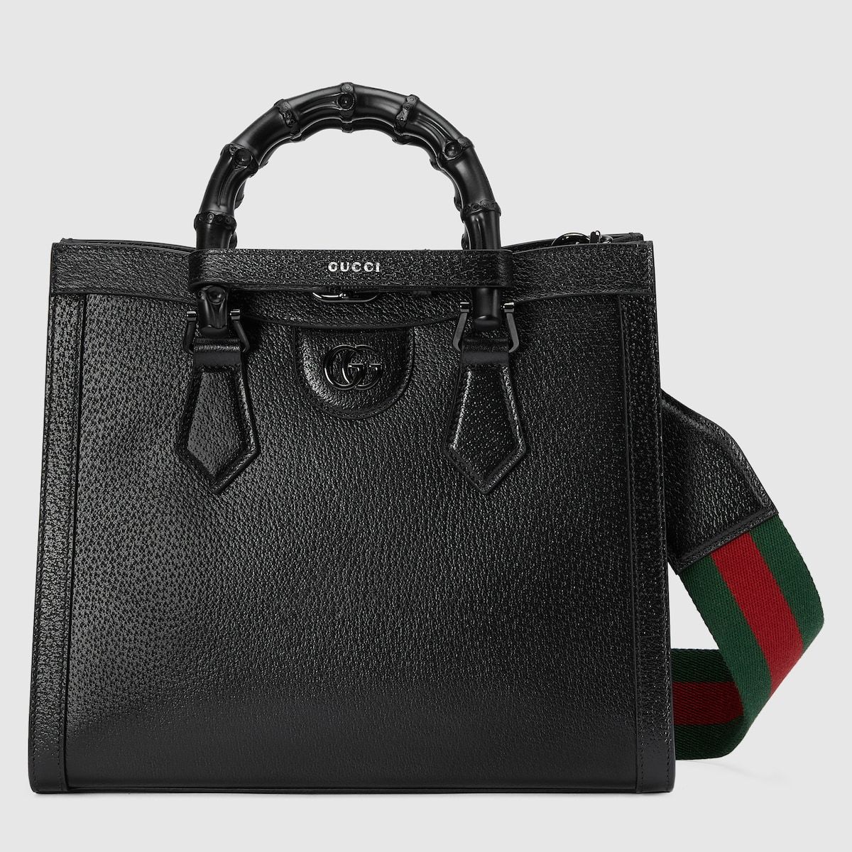 Gucci Diana Small Tote Bag Black Leather