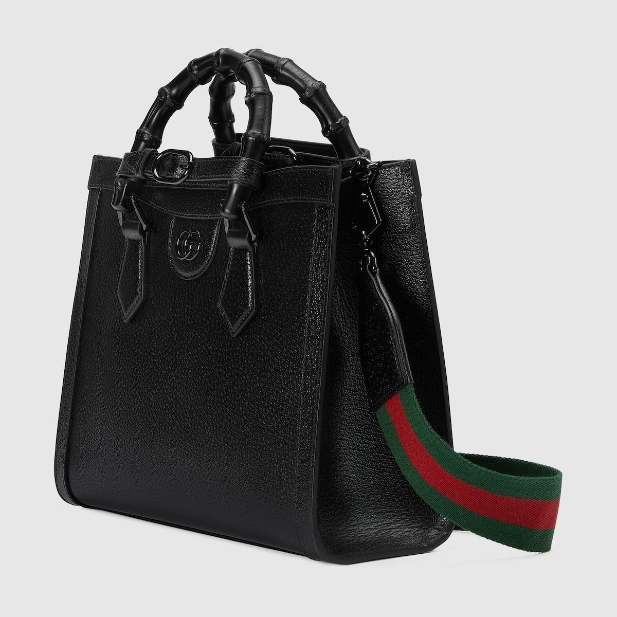 Gucci Diana Small Tote Bag Black Leather