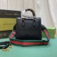 Gucci Diana Small Tote Bag Black Leather