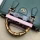 Gucci Diana Small Tote Bag Green Leather