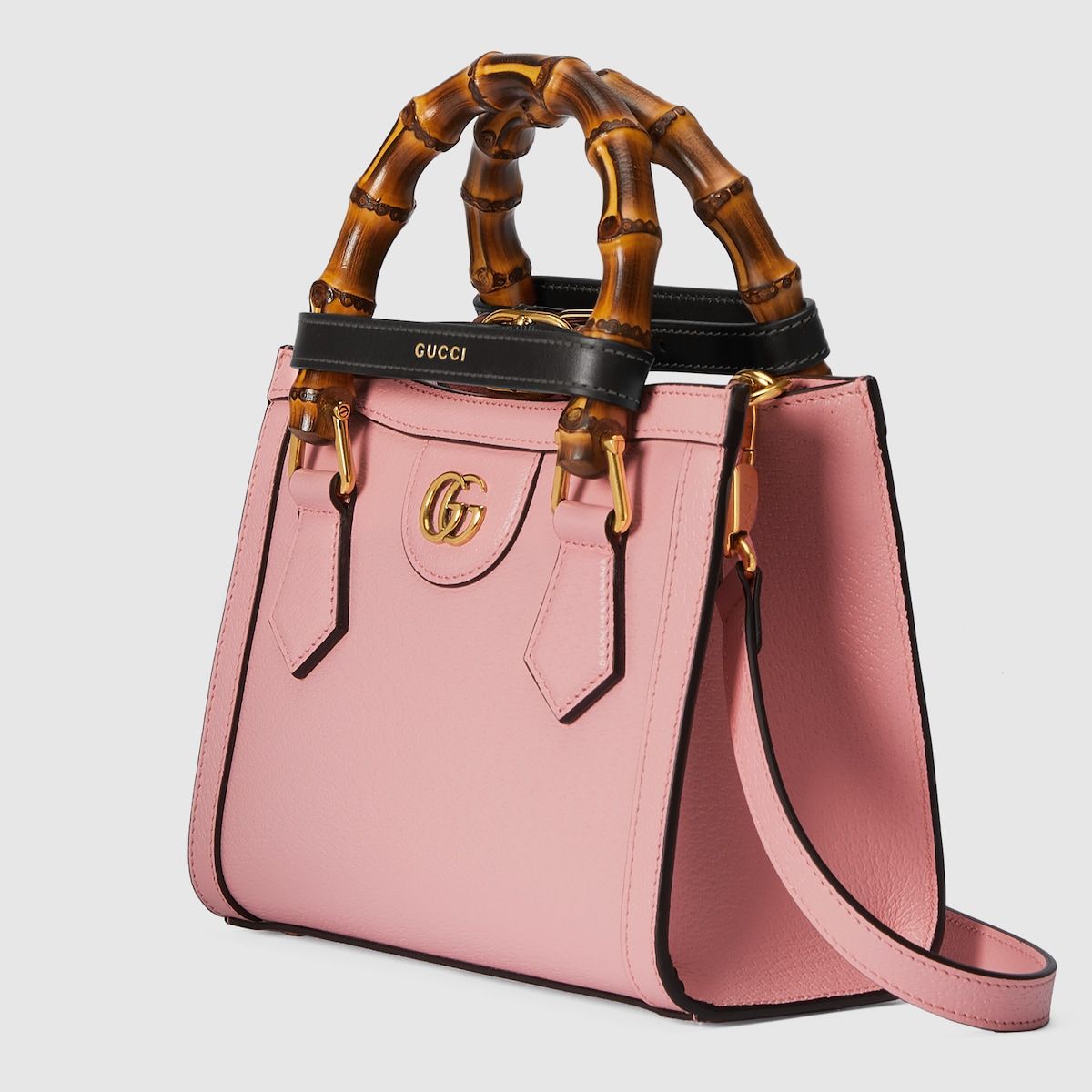 Gucci Diana Mini Tote Bag Pink Leather