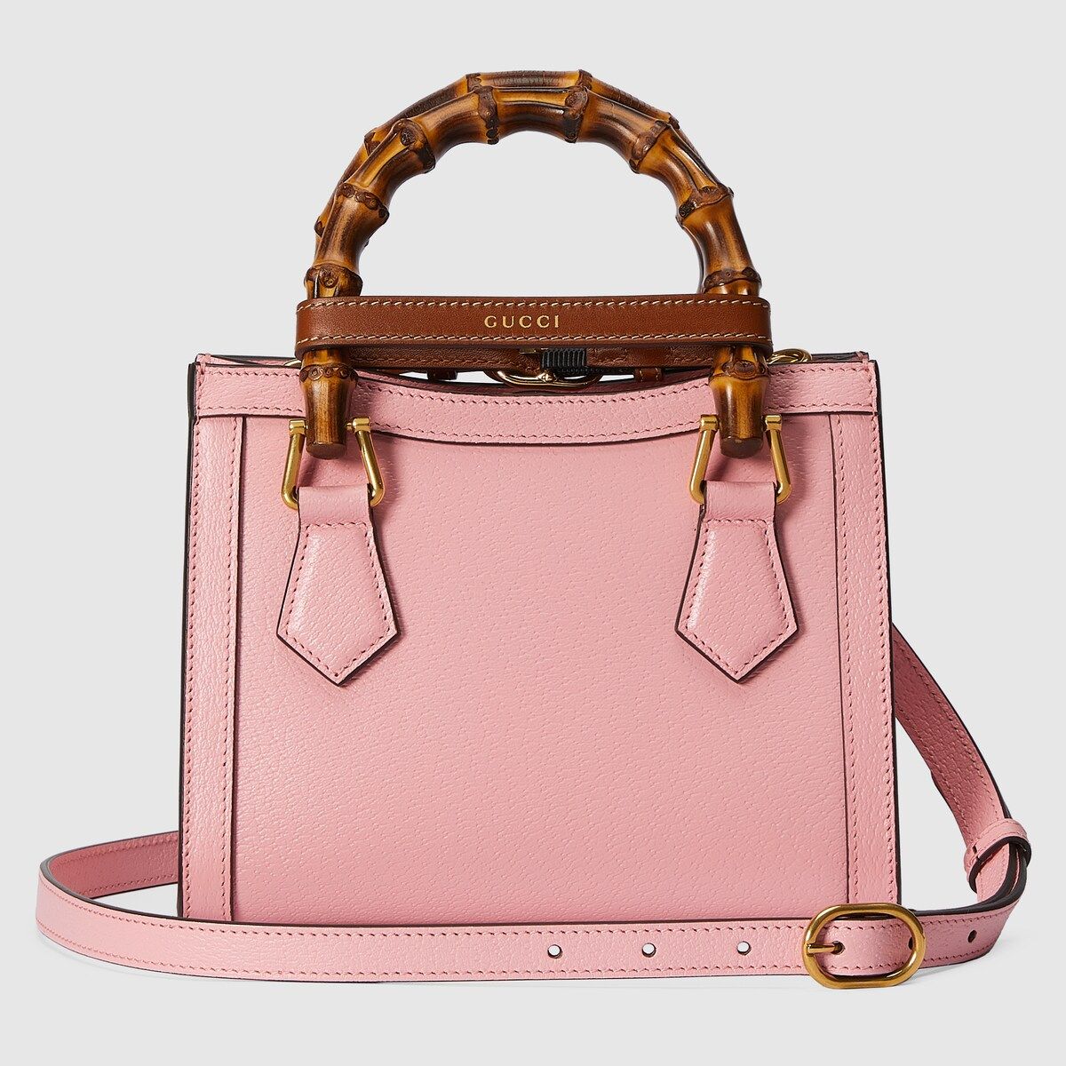 Gucci Diana Mini Tote Bag Pink Leather