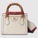 Gucci Diana Mini Tote Bag White Leather