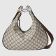 Gucci Attache Medium Shoulder Bag Beige And Blue Supreme