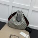 Gucci Attache Medium Shoulder Bag Beige And Blue Supreme