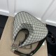 Gucci Attache Medium Shoulder Bag Beige And Blue Supreme