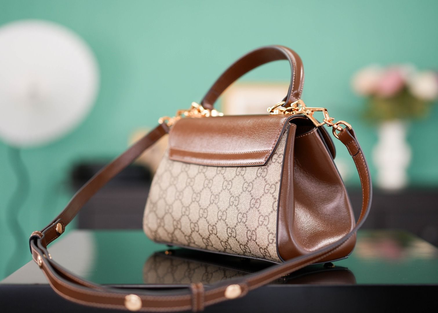 Gucci Horsebit 1955 Mini Bag Light Brown