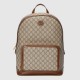 Gucci Backpack With Interlocking G Beige And Ebony Supreme