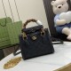 Gucci Diana Mini Gg Crystal Tote Bag Black