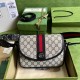 Gucci Ophidia Gg Small Shoulder Bag Blue Gg Supreme