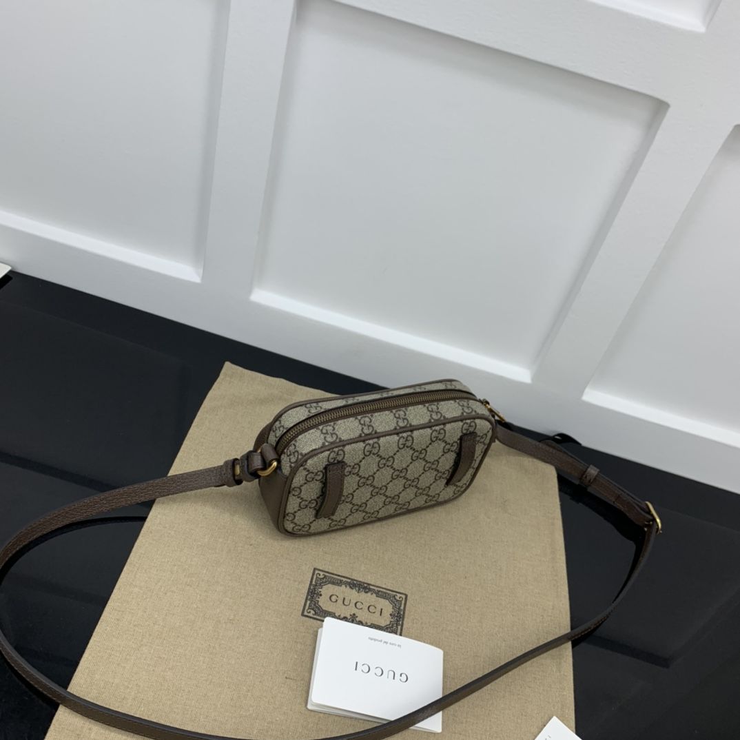 Gucci Ophidia Mini Bag Beige And Ebony Supreme