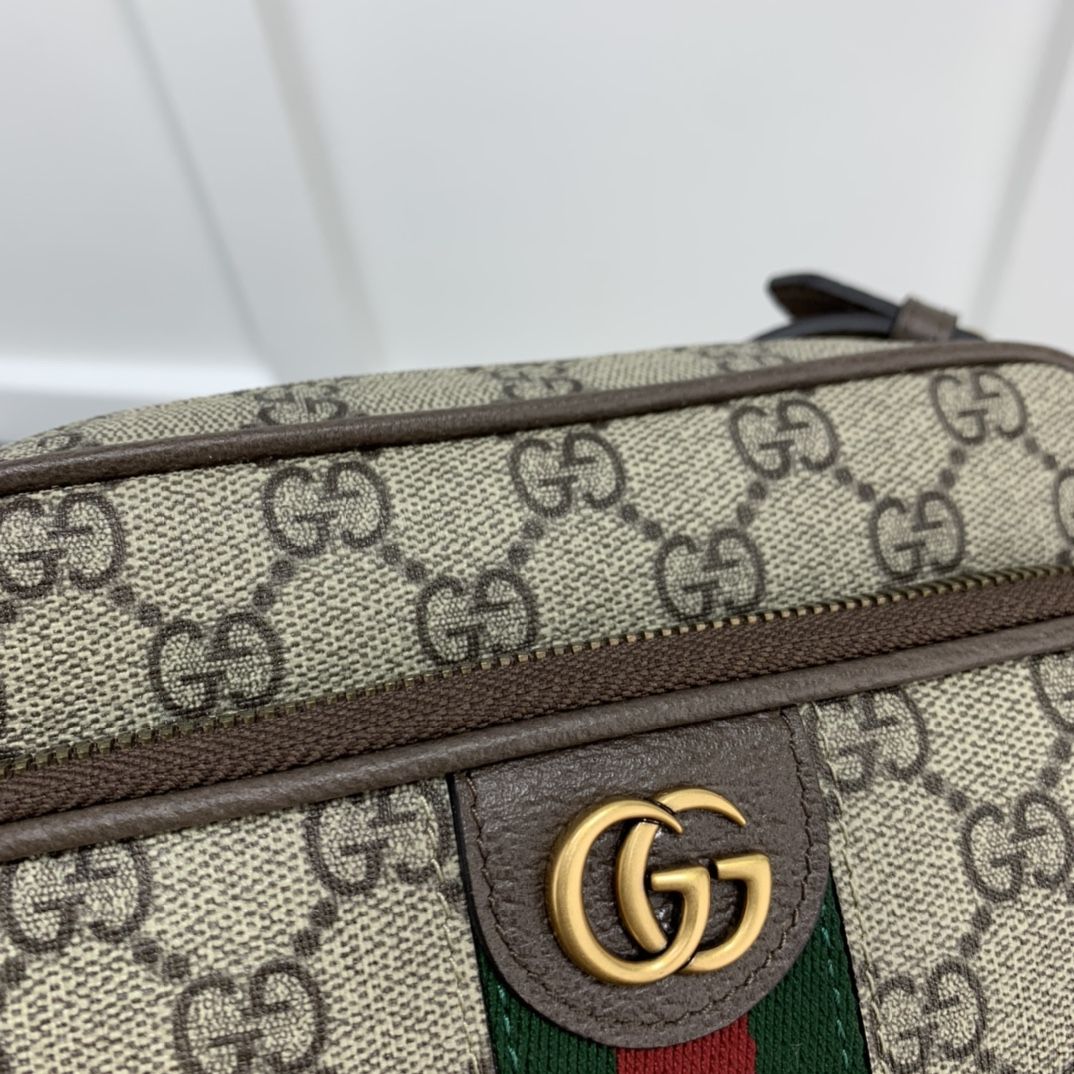 Gucci Ophidia Mini Bag Beige And Ebony Supreme