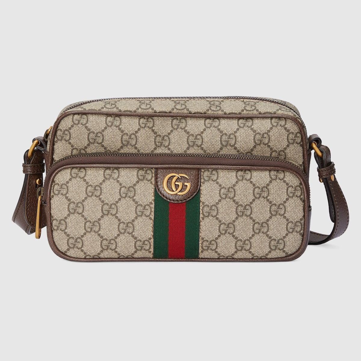 Gucci Ophidia Small Messenger Bag Beige And Ebony Supreme