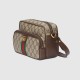 Gucci Ophidia Small Messenger Bag Beige And Ebony Supreme