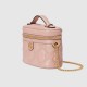 Gucci Gg Matelassé Top Handle Mini Bag Light Pink Leather