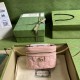 Gucci Gg Matelassé Top Handle Mini Bag Light Pink Leather