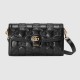 Gucci Gg Matelassé Small Bag Black Leather