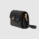 Gucci Gg Matelassé Small Bag Black Leather