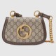 Gucci Blondie Mini Shoulder Bag Beige And Ebony Gg Supreme