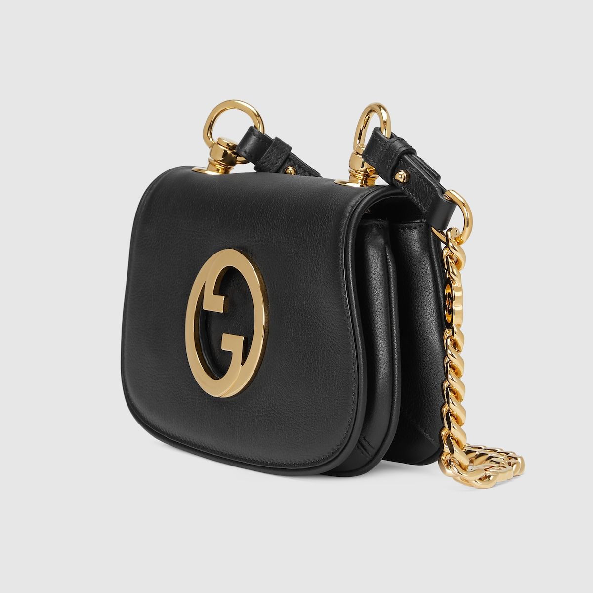 Gucci Blondie Mini Shoulder Bag Black Leather