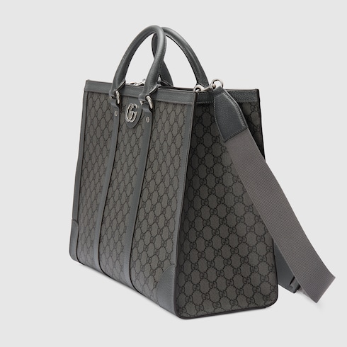 Gucci Ophidia Large Tote Bag Grey And Black Supreme