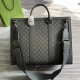 Gucci Ophidia Large Tote Bag Grey And Black Supreme