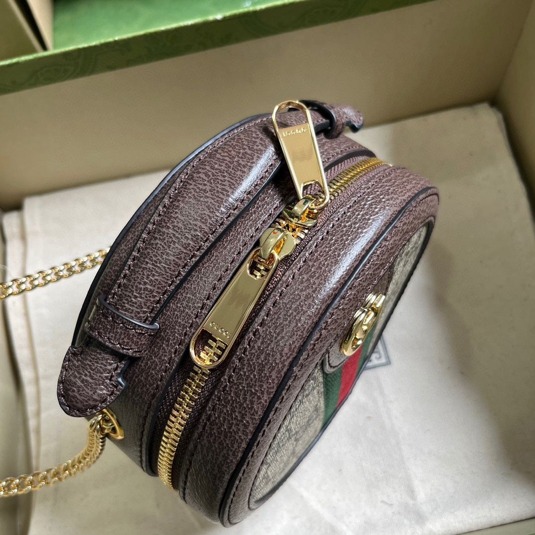 Gucci Ophidia Mini Chain Bag Beige And Ebony Supreme