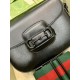 Gucci Horsebit 1955 Small Shoulder Bag Black Leather