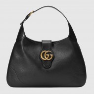 Gucci Aphrodite Medium Shoulder Bag Black Leather