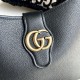 Gucci Aphrodite Medium Shoulder Bag Black Leather