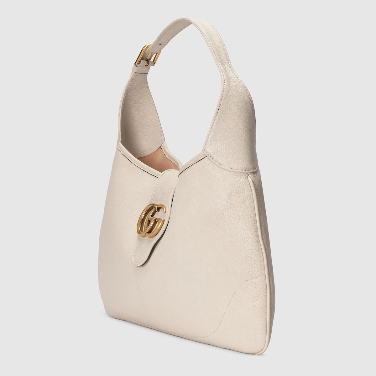 Gucci Aphrodite Medium Shoulder Bag White Leather