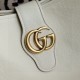 Gucci Aphrodite Medium Shoulder Bag White Leather