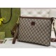 Gucci Messenger Bag With Interlocking G Beige And Ebony Supreme