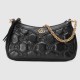 Gucci Gg Matelassé Handbag Black Leather