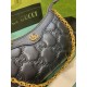 Gucci Gg Matelassé Handbag Black Leather