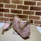 Gucci Gg Matelassé Handbag Pink Leather