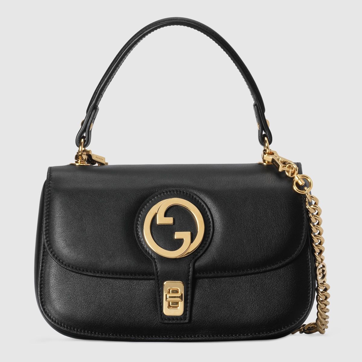 Gucci Blondie Small Top Handle Bag Black Leather