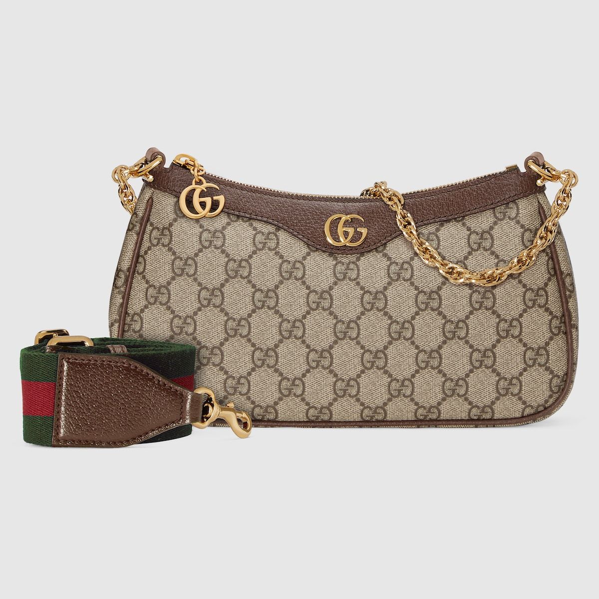 Gucci Ophidia Gg Small Handbag Beige And Ebony Supreme