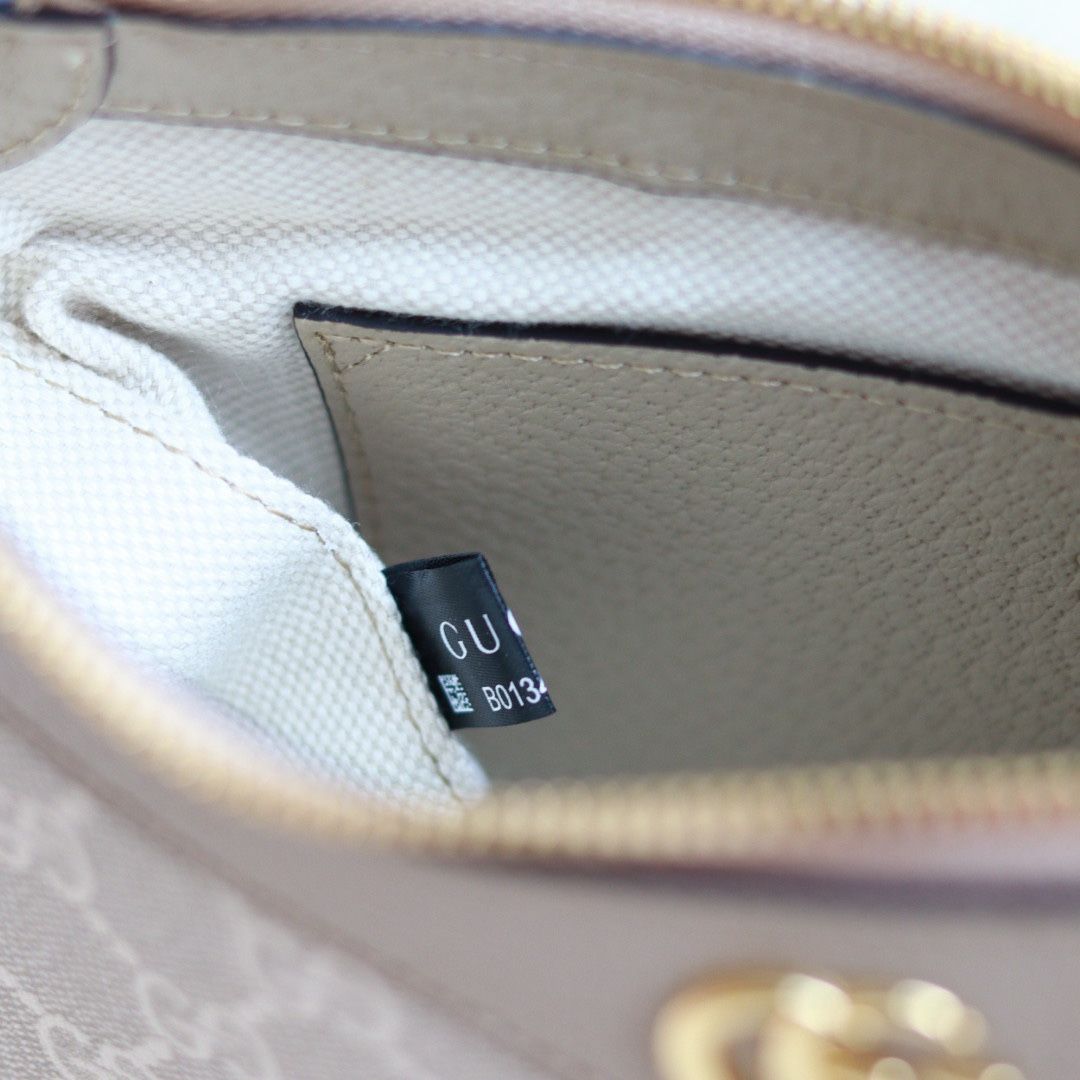 Gucci Ophidia Small Handbag Beige And White Supreme