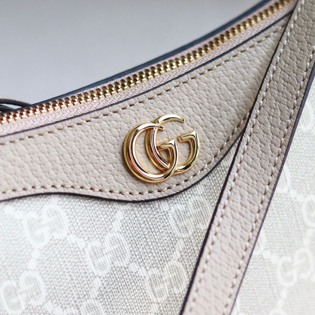 Gucci Ophidia Small Handbag Beige And White Supreme