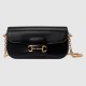 Gucci Horsebit 1955 Small Shoulder Bag Black Leather