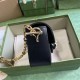 Gucci Horsebit 1955 Small Shoulder Bag Black Leather